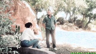 Dillon bursts massive cum in a gay group orgy