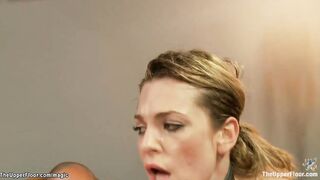 Hot slaves riding big dicks at party
