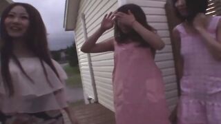 3 eastern Hotties With Nice Hooters Share A Penis and Cum