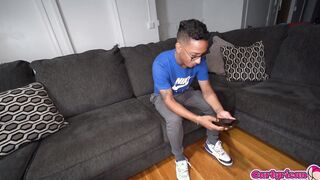 Hispanic offer inside to step-brother's blackmail