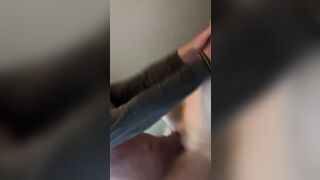 Bj and quick sex! Cutie! Cum on booty