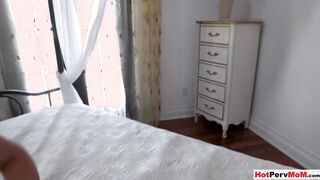 Gambling addict MILF stepmom earns money
