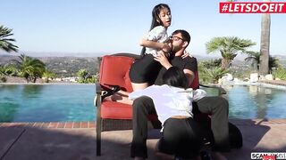 ScamAngels - Ember Snow and Jade Kush American Babes Share Huge Cock
