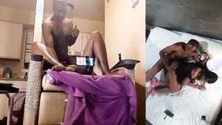 Bj Black Blowing Cock Fucking Rough Behind Snatch