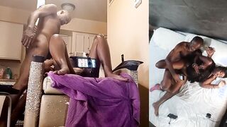 Bj Black Blowing Cock Fucking Rough Behind Snatch