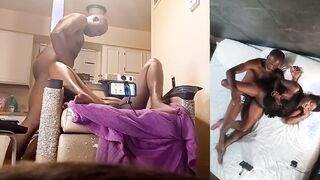 Bj Black Blowing Cock Fucking Rough Behind Snatch