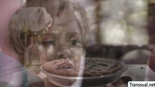 TS neighbor fucks matures wet pie so hard