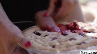TS neighbor fucks matures wet pie so hard