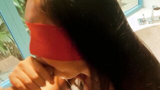 Pretty chinese 18 year old seduced by a Juicy penis