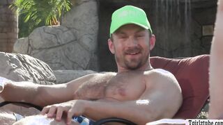 Horny TS and her gf fucked by lifeguard