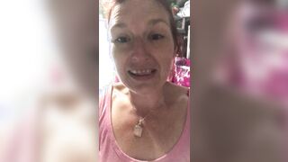 Bae beauty old woman dances topless and bounces her breasts around to 65daysofstatic whilst taking a break from housework