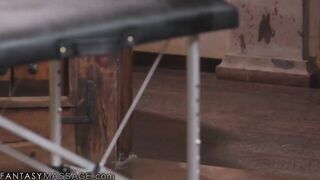 Huge Melons MILF Ryan Keely Has Her Filthy Masseuses Swap-Fucking Her