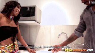Brownskin Senegalese Reception Clerk Blows My Ebony Fat Dick