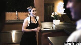 Paige got her holes penetrated by two cocks