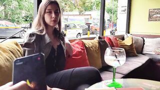 Remote control orgasm of my stepsister into Bar !