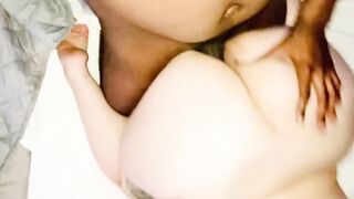 Stuffing african veiny penis into my lover while on house