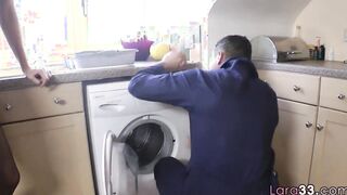 Stockinged British Old Gets Doggystyled