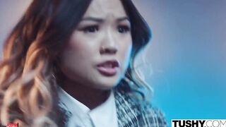 TUSHY Slender Lulu getting some anal discipline by her boss