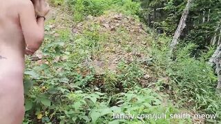 Nudist sluts went nude inside the forest to pick raspberries