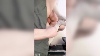 Small melody Creme restrained and cumming
