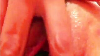 Cumming with a cucumber into my snatch