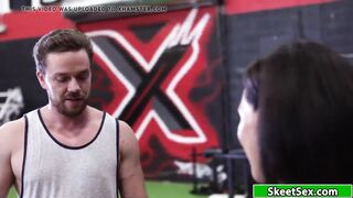 beauty women banged! by gym owner
