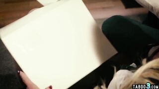 Chubby blonde older housewife Phoenix Marie calming down on a