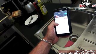 German Sex Agent make casting with older german mom at