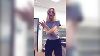 Tiktok (43) - Braless amateur flashing huge breasts seethrough