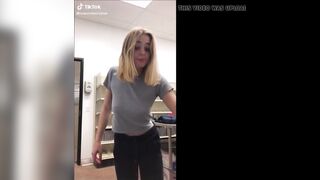 Tiktok (43) - Braless amateur flashing huge breasts seethrough