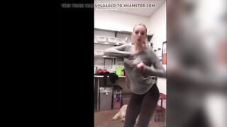 Tiktok (43) - Braless amateur flashing huge breasts seethrough