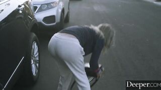 Deeper. Gabbie Carter Crawls to her Leash for a Dark