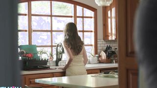 FamilyXXX - Ginger 18 Year Old Stepsister Bends Over (Reese Robbins)