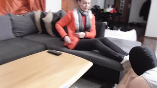 russian foot smelling lady