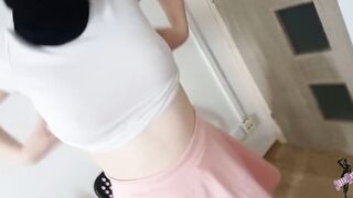 Striptease And Masturbation Inside Adorable Outfit