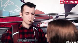 HornyHostel - Marilyn Crystal Turned On Ukrainian 18 Takes two Big