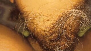 my ex-wife's bushy twat and clit