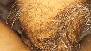 my ex-wife's bushy twat and clit