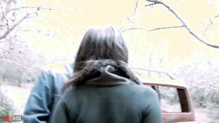 Natural Bigtits gipsy sexy Lisa Spice fucking into the woods