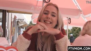 Mom upskirt street