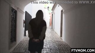 Mom upskirt street