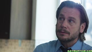 Hans Berlin cracks down Isaac Parker's butthole