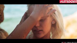 LETSDOEIT sexy 19 Year Old Cecilia Scott Sucks Her Man By The