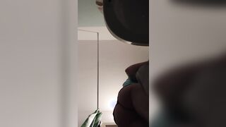 What is under my cloths? Bushy snatch! 1 more bathing movie. Piss.