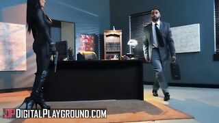 Goddess Dark Haired (Romi Rain) Has Her Cunt Screwed Hard By Her Boss