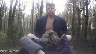 I plowed a women inside the woods and cum.