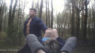 I plowed a women inside the woods and cum.