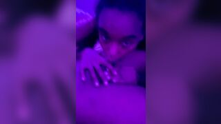 Caught my step sister inside my bed made her sick my dick (drink cum at the end)