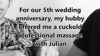Beautiful cuckold strokes for wedding anniversary