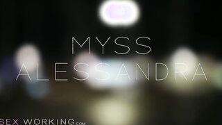 Jizzed with long breasts long booty Hispanic masseuse Myss Alessandra